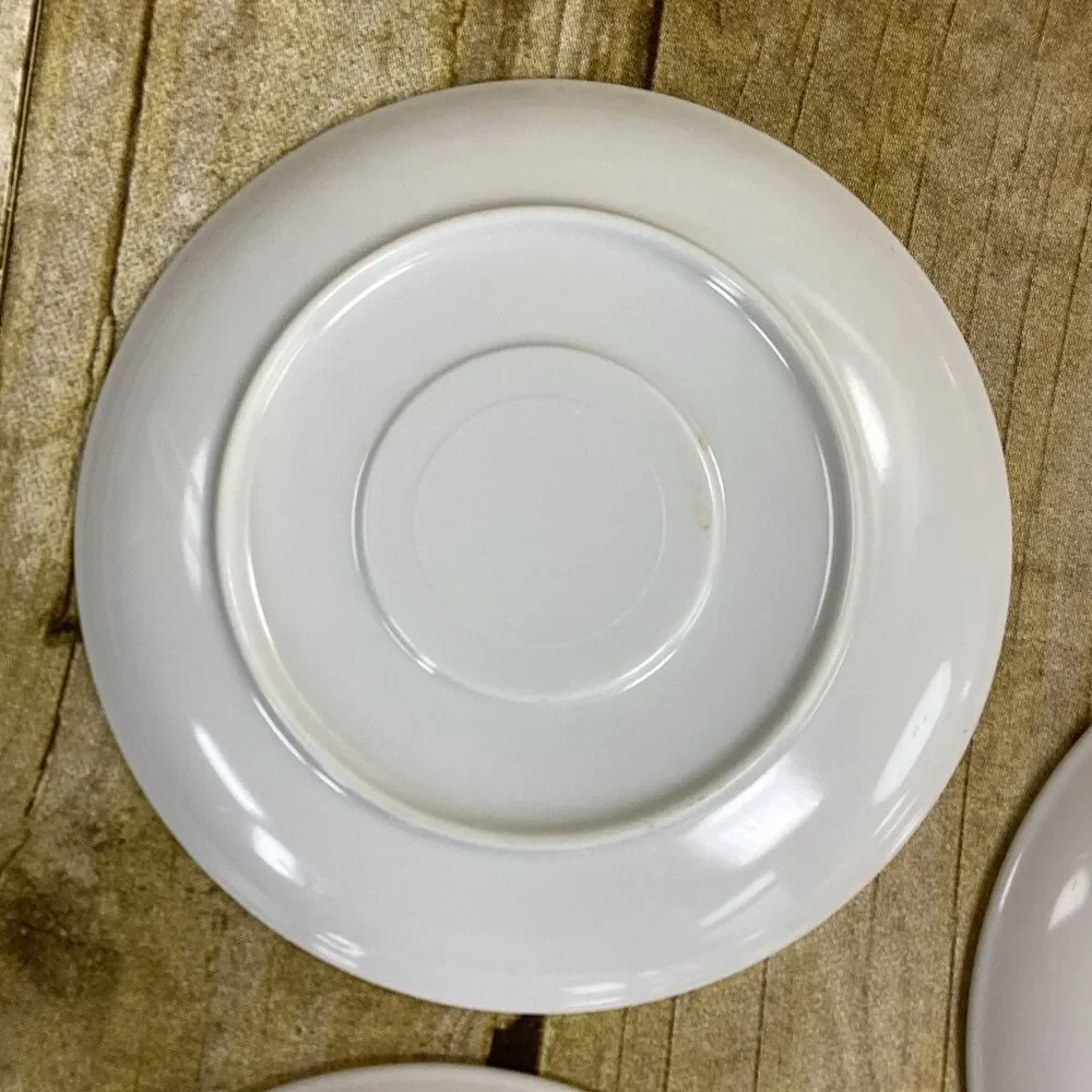 Vintage Fruit Harvest Melamine Plate Saucer Lot Of 7 1960s 5.75